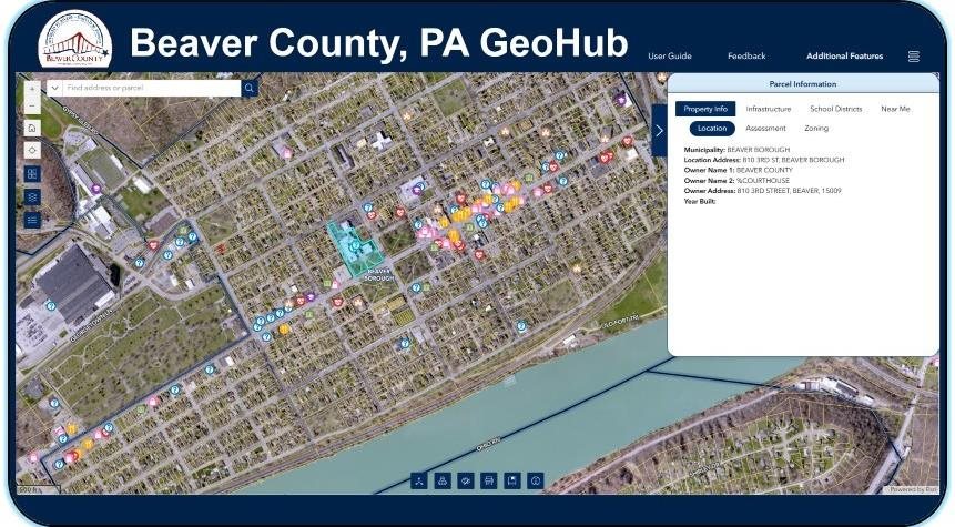 Picture of aerial view of Beaver County